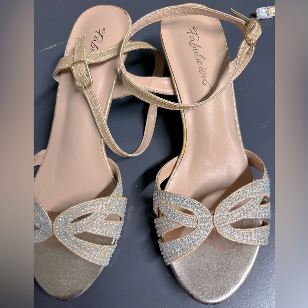 Rose gold sandals